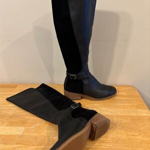 Lucky Brand Black Over the Knee Boots